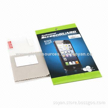 Clear or Matt Anti-finger Fringing Screen Protector for Mobile Phones, Not Easy to Break Up